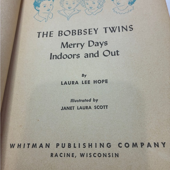 Vintage 1950s Copy of the Bobbsey Twins Merry Days Indoors and Out Whitman pub - Picture 8 of 15